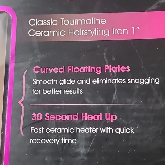 Chi Air Expert, Classic Tourmaline Ceramic Hairstyling. Iron 1 with Thermal Mat.